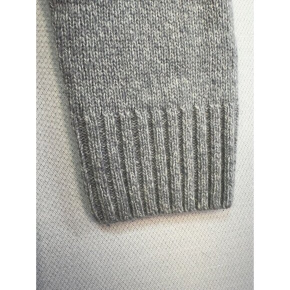 Mens Wool-Blend Preppy Academia Button-Up Sweater Size L Gray Classic - Picture 9 of 15